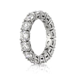 4.80ct Round Brilliant Cut Diamond Eternity Band in Platinum