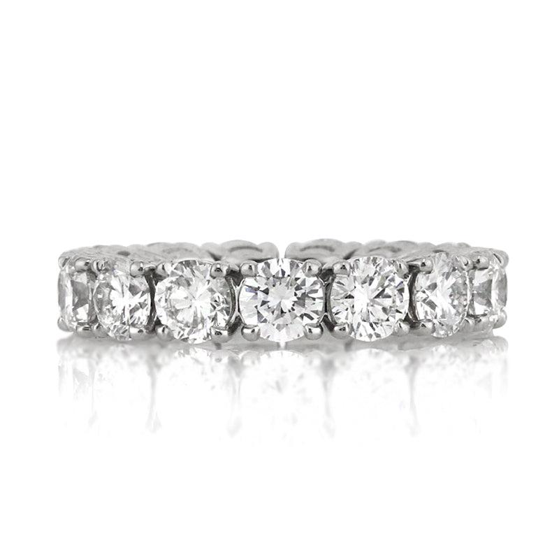 4.80ct Round Brilliant Cut Diamond Eternity Band in Platinum