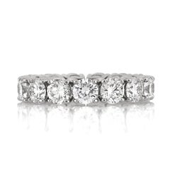4.80ct Round Brilliant Cut Diamond Eternity Band in Platinum