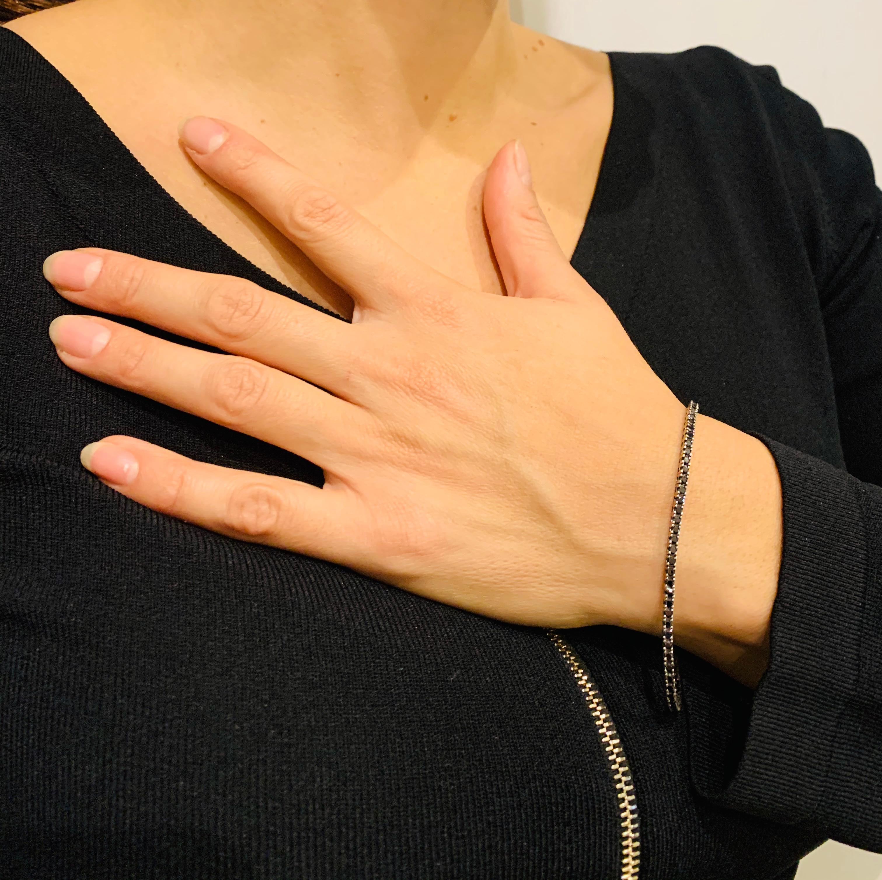 schwarze diamanten armband