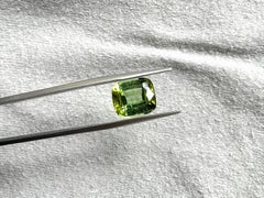 4.82 Carat Top Quality Green Tourmaline Cushion CutStone For Jewelry Natural Gem