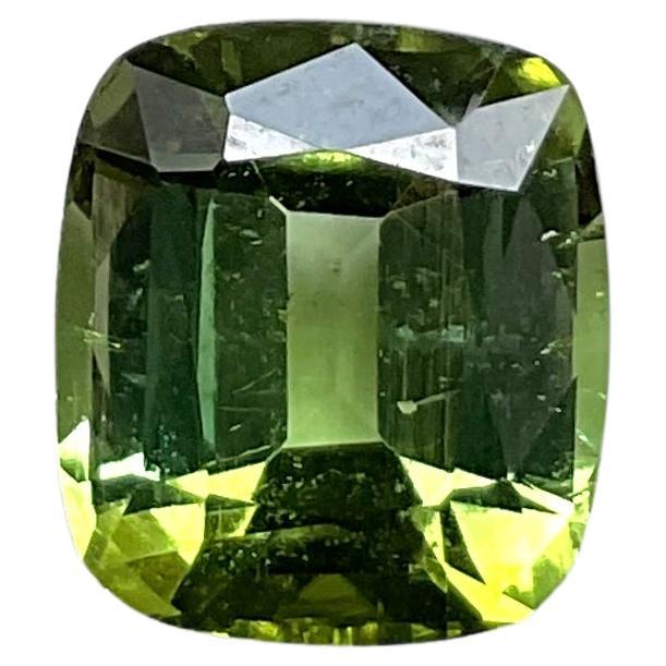 4.82 Carat Top Quality Green Tourmaline Cushion CutStone For Jewelry Natural Gem