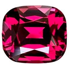 4.82 carats Pinkish Red Garnet Cushion Cut Natural Tanzanian Gemstone