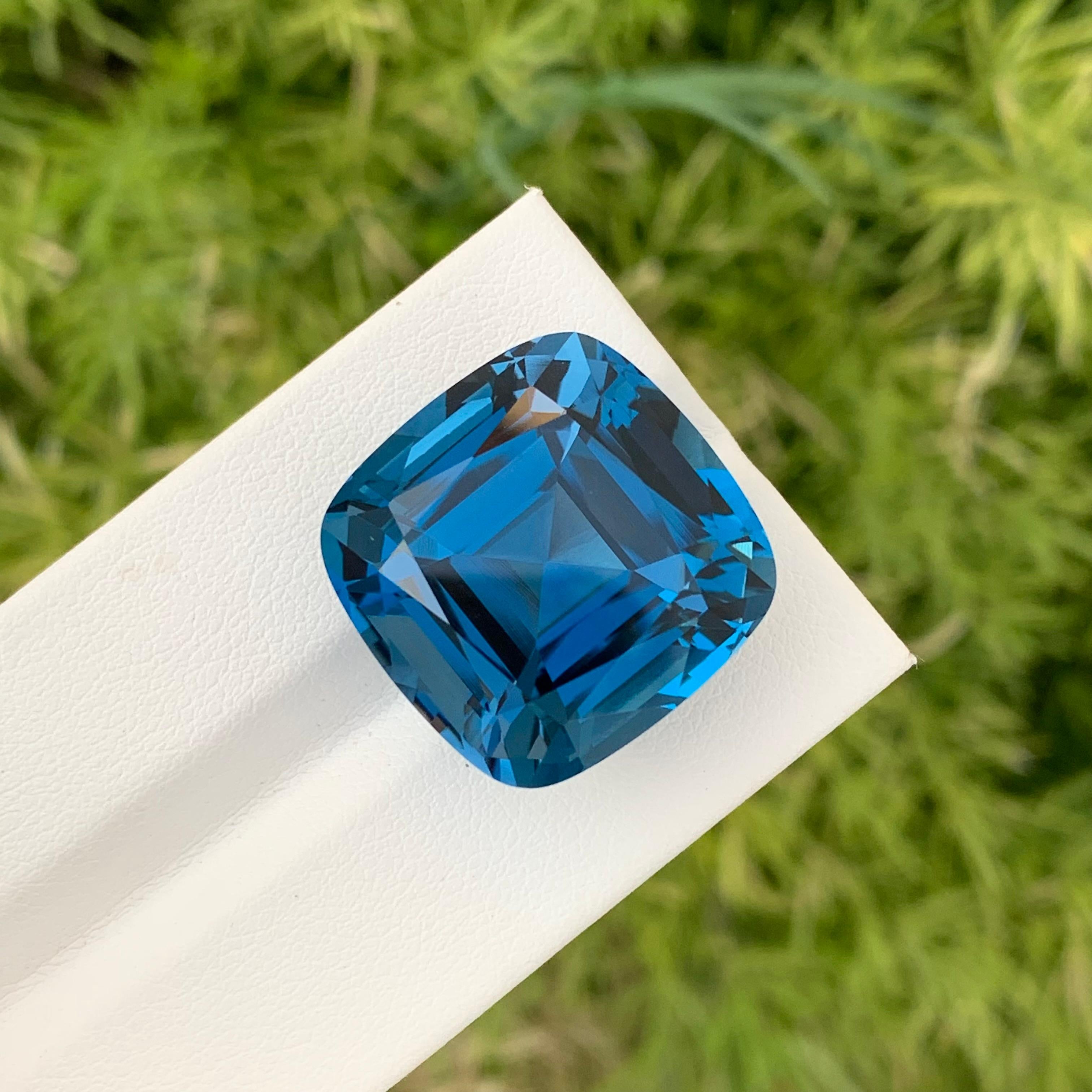 Loose London Blue Topaz

Weight: 48.25 Carats
Dimension: 20 x 20 x 14.2 Mm
Origin: Brazil
Shape: Square 
Color: Deep Blue
Certificate: On Customer Demand

London Blue Topaz is a mesmerizing variety of topaz renowned for its deep and enchanting blue