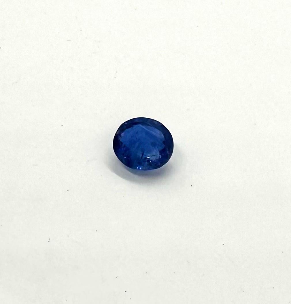 4,82 Karat natürlicher blauer Saphir loser Stein ovale Form blauer Saphir (Ovalschliff) im Angebot