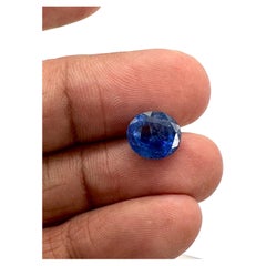 4,82 Karat natürlicher blauer Saphir loser Stein ovale Form blauer Saphir