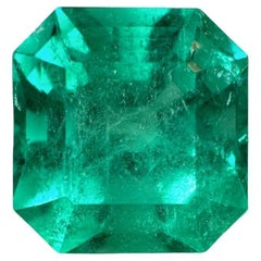 4.83 Carat 10x10 Bluish Colombian Emerald - Asscher Cut Muzo Green May