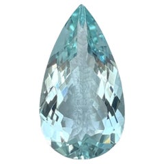 4.83 carats Blue Aquamarine Stone Pear Cut Natural African Gemstone