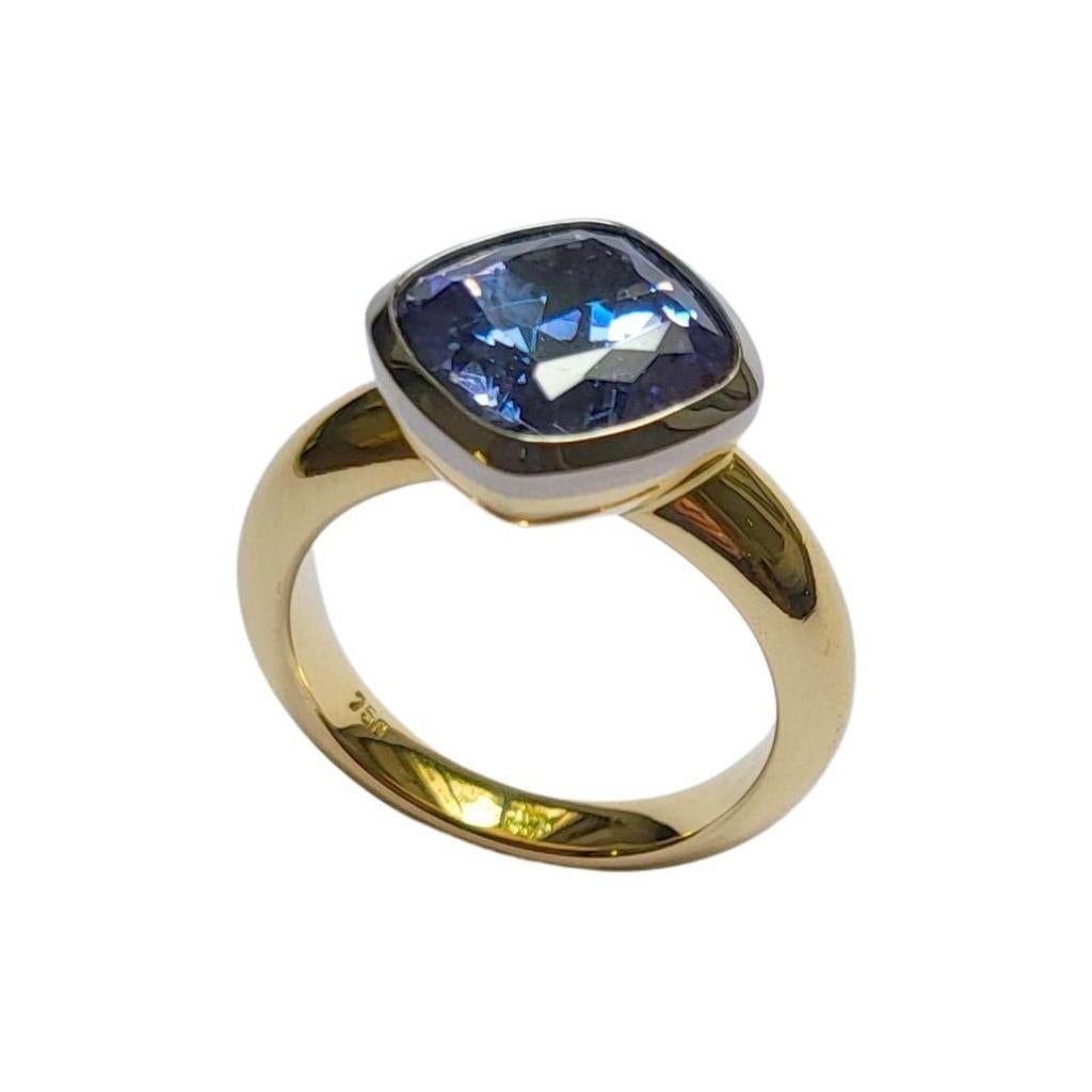 Bague en or Tanzanite 4,84 carats de Wagner Preziosen Pour femmes en vente