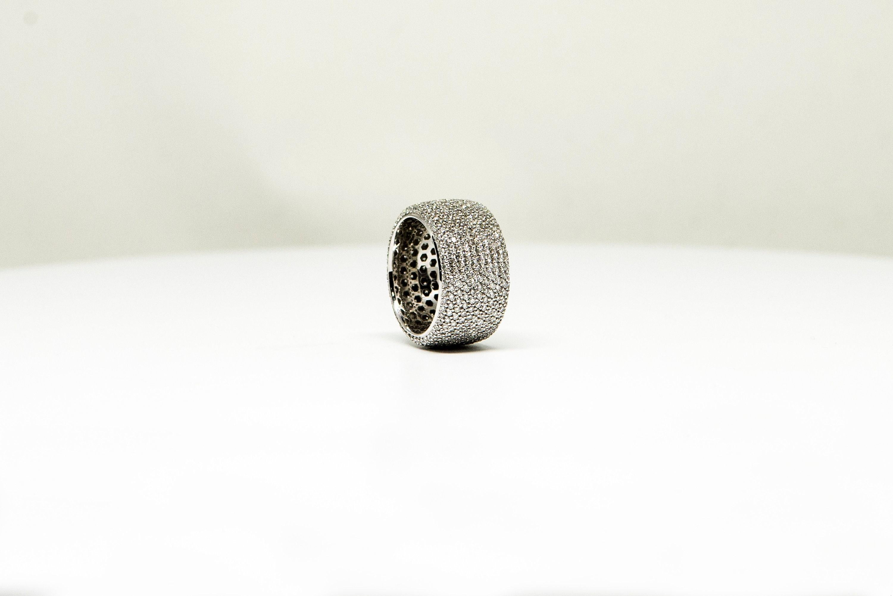 4.84 ct Pave Diamond Eternity Band 1