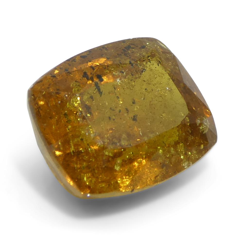4.84ct Cushion Orange Sapphire from Tanzania Unheated For Sale 2