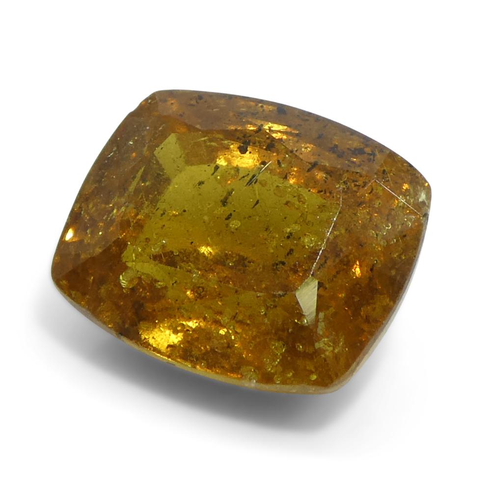4.84ct Cushion Orange Sapphire from Tanzania Unheated For Sale 3