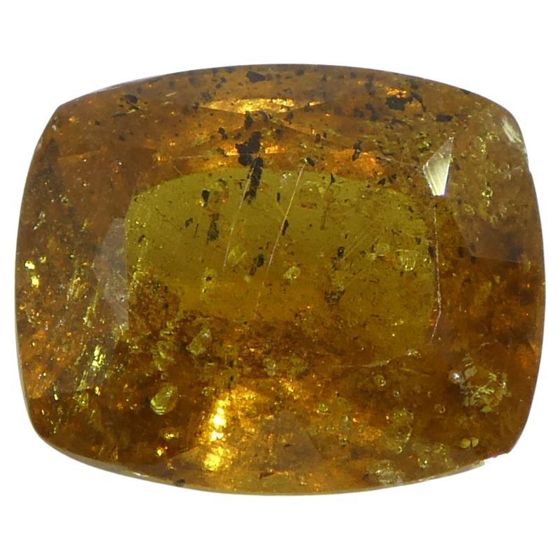 Zafiro naranja en cojín de 4,84 ct de Tanzania sin calentar