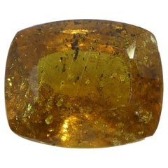 Zafiro naranja en cojín de 4,84 ct de Tanzania sin calentar