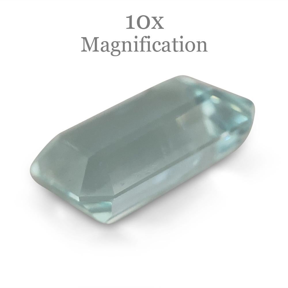 4.84ct Emerald Cut Aquamarine For Sale 9