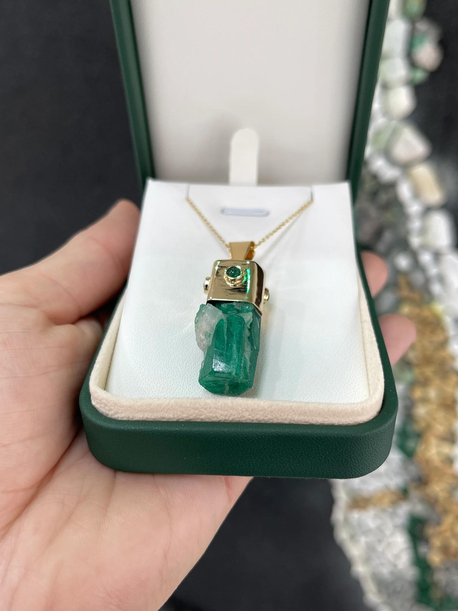 raw colombian emerald