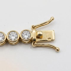 4.85 Carat Diamond Bezel Set Tennis Bracelet