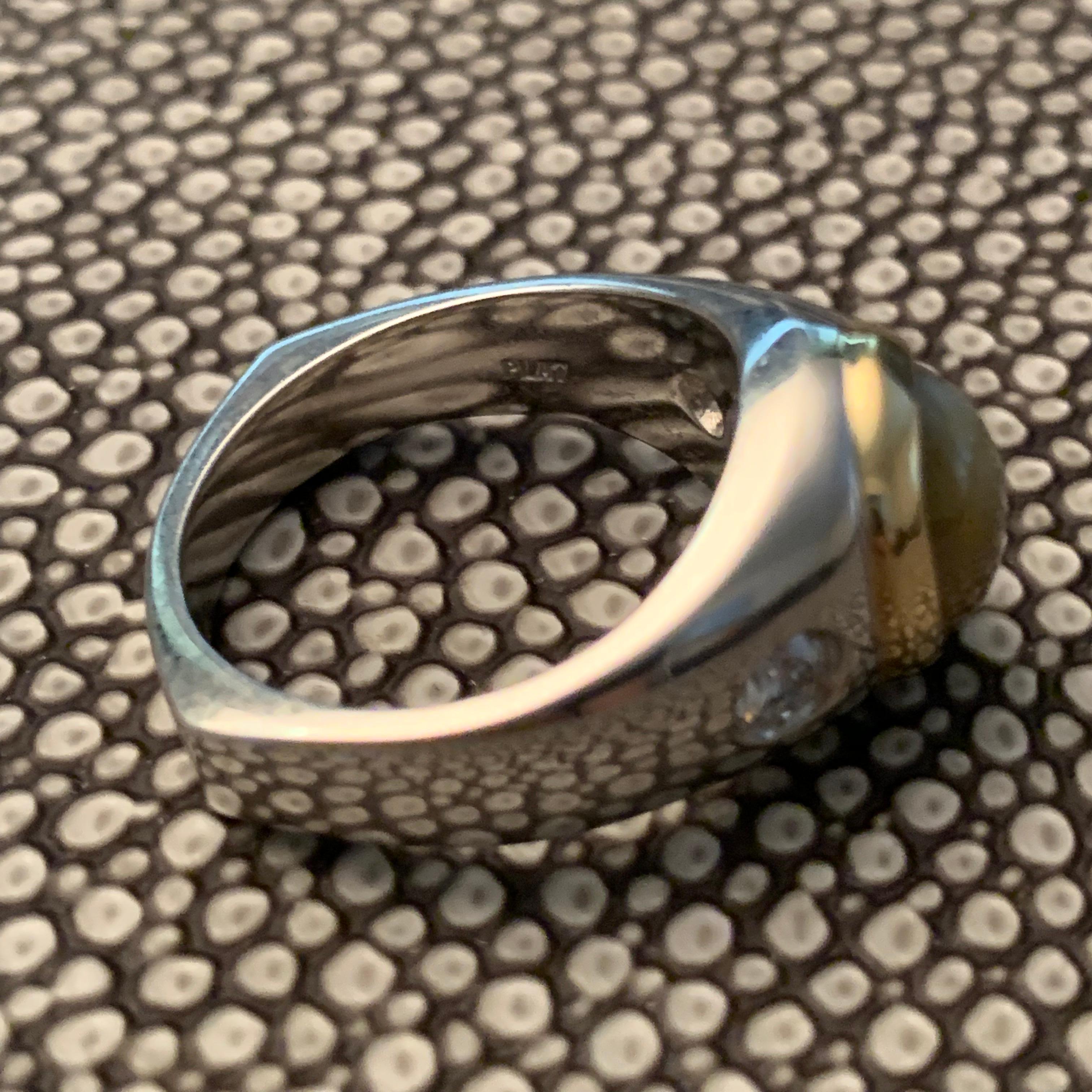 mens cats eye ring
