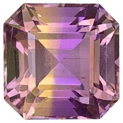 4.85 Carat Natural Loose Ametrine Square Shape Bolivian Gemstone