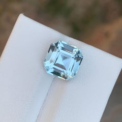 4.85 Carat Natural Loose Aquamarine Square Shape Gemstone