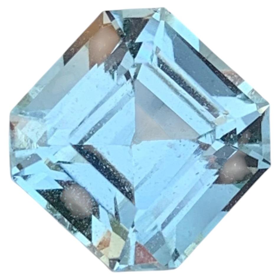 4.85 Carat Natural Loose Aquamarine Square Shape Gemstone