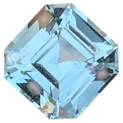 4.85 Carat Natural Loose Aquamarine Square Shape Gemstone