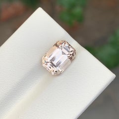 4.85 Carat Natural Loose Golden Topaz Emerald Shape Gemstone