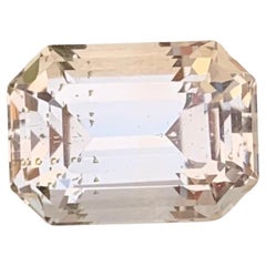 4.85 Carat Natural Loose Golden Topaz Emerald Shape Gemstone
