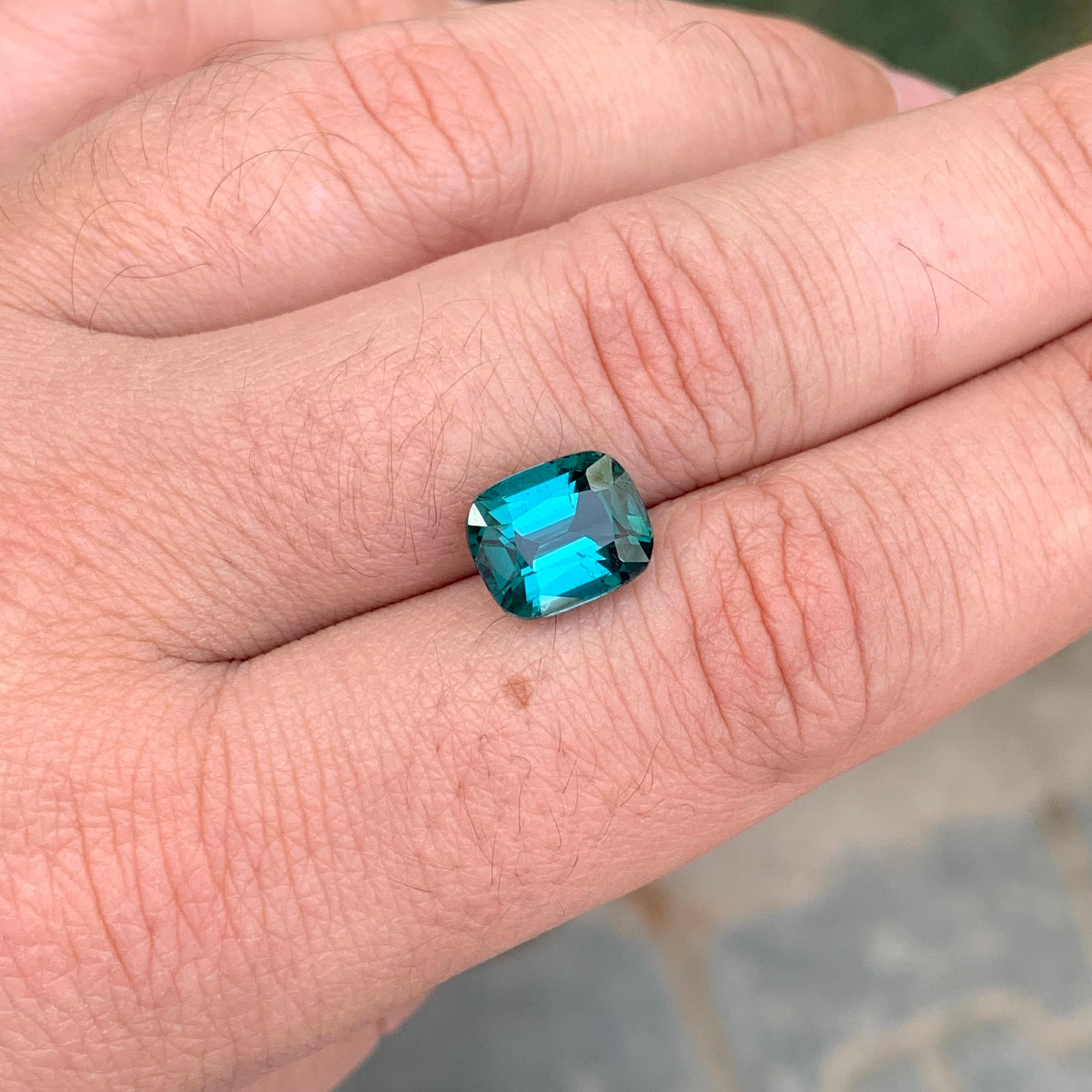 4.85 carati di tormalina lagunare naturale sciolta a forma di cuscino In condizioni Nuovo in vendita a Peshawar, PK