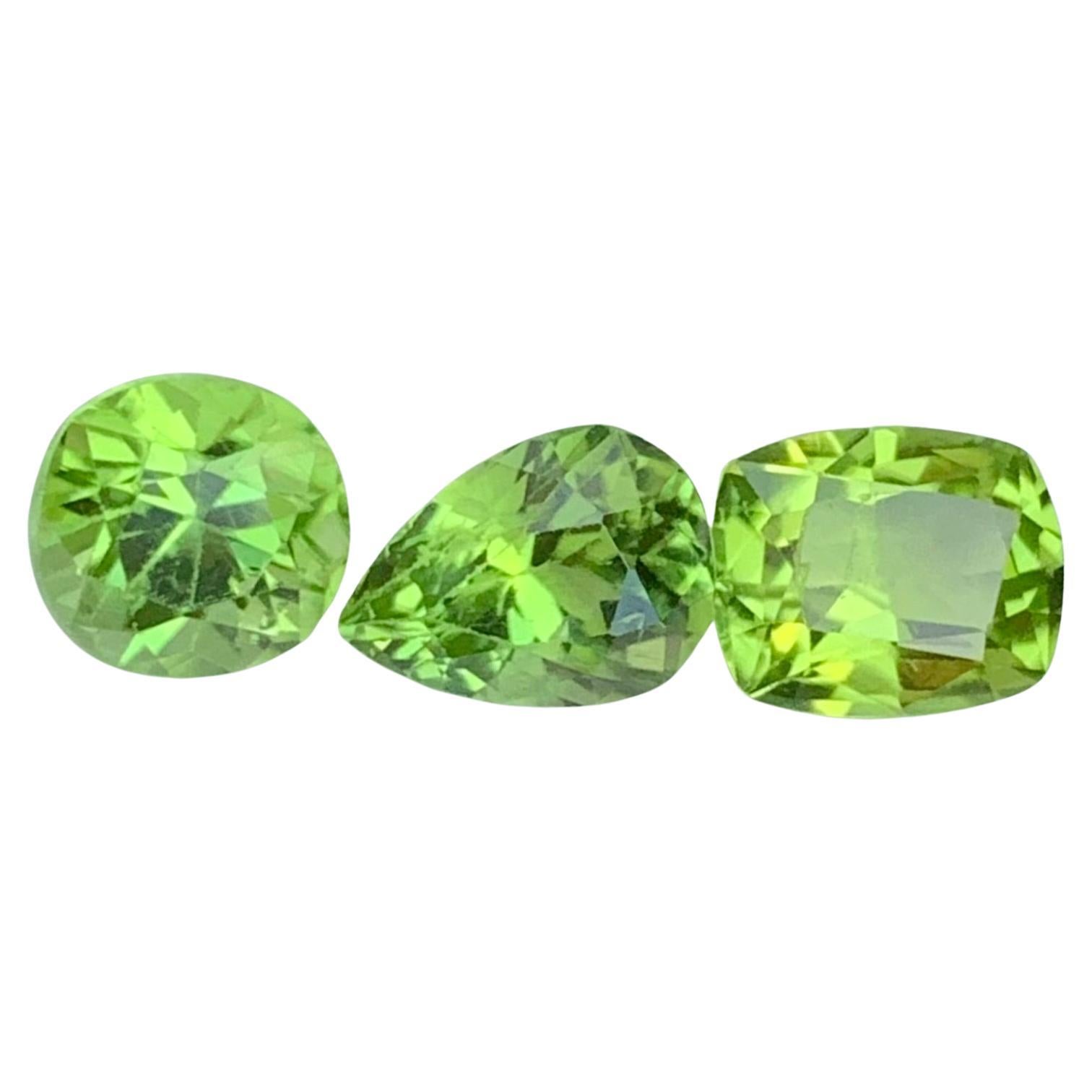 4.85 Carat Natural Loose Peridot Lot For Jewellery Making