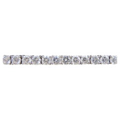 4.85ct Round Brilliant Cut Diamond Tennis Bracelet Set in 18ct White Gold