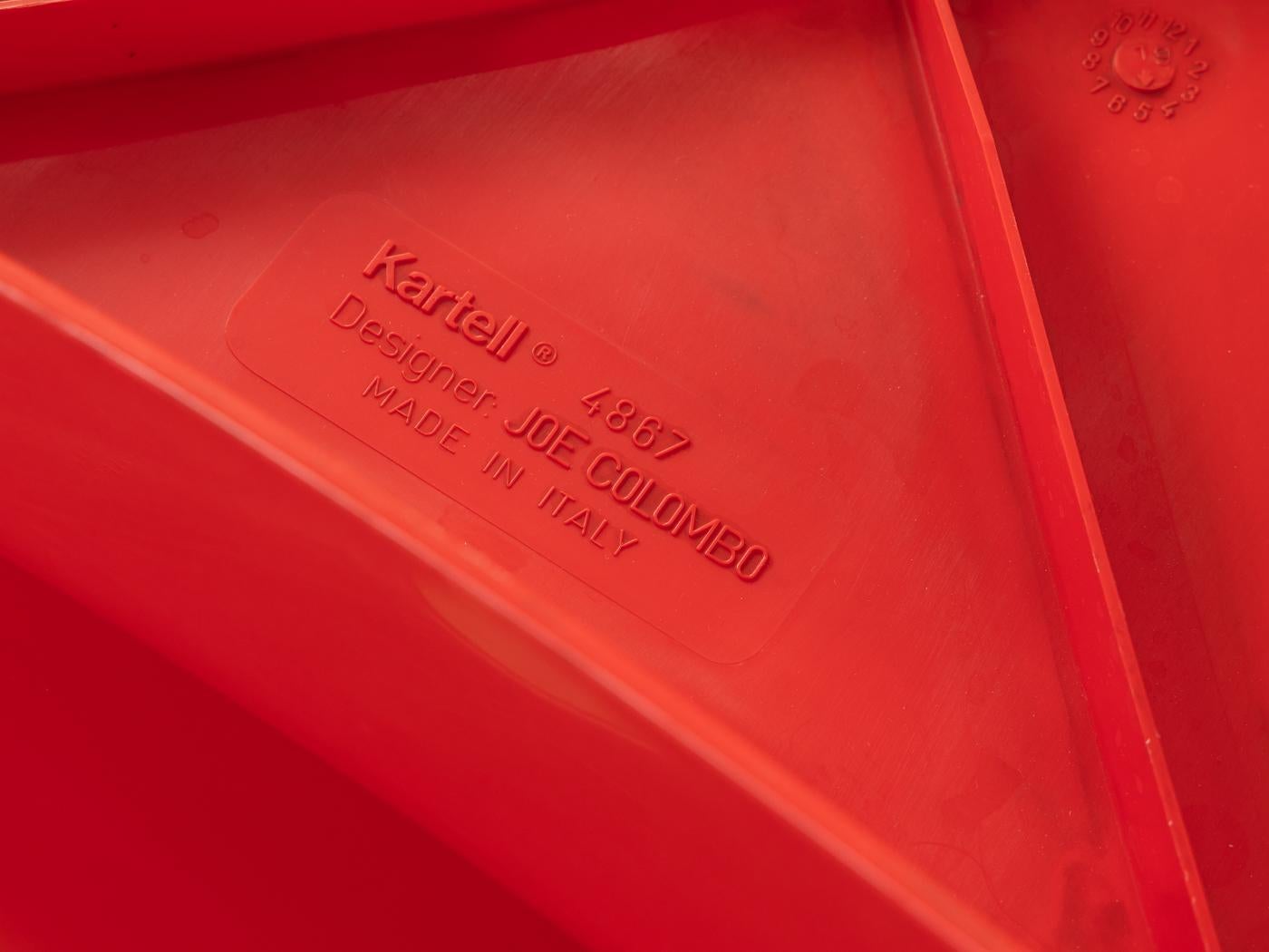 Set di sedie 4867, Joe Colombo per Kartell in vendita 6