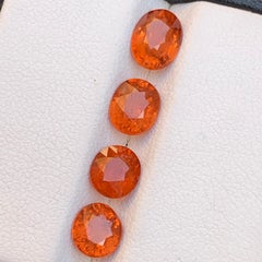 4.87 Ct Vivid Orange Spessartite/Spessartine/Mandarin Garnet Loose Gemstones Lot