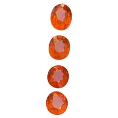 4.87 Ct Vivid Orange Spessartite/Spessartine/Mandarin Garnet Loose Gemstones Lot