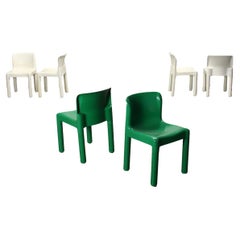 4875 by Kartell Group of 6 Chairs ABS Italy 60s-70s