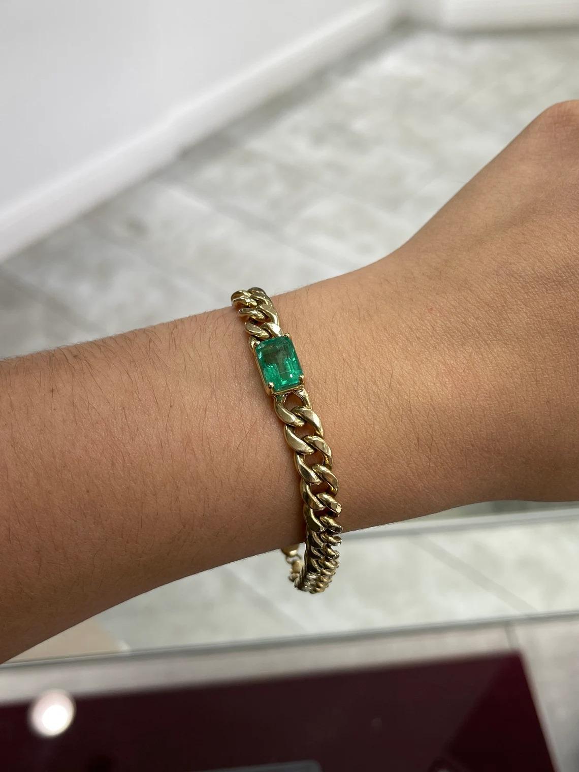 men emerald bracelet