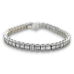 4.88 Carat Diamond White Gold Bracelet