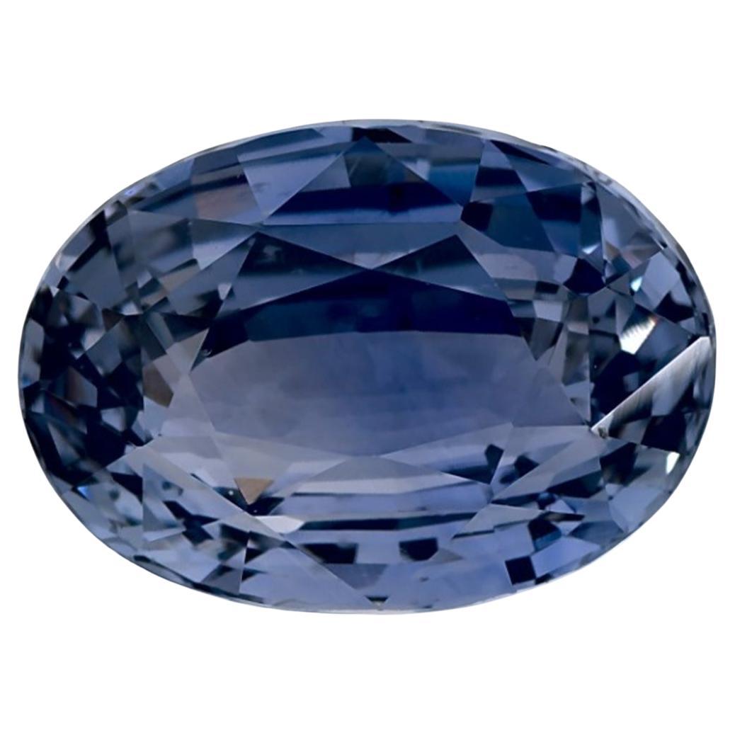 4.88 Ct Blue Sapphire Oval Loose Gemstone