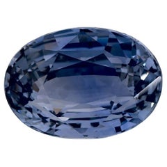 4.88 qt Zafiro Azul Oval Gema Suelta