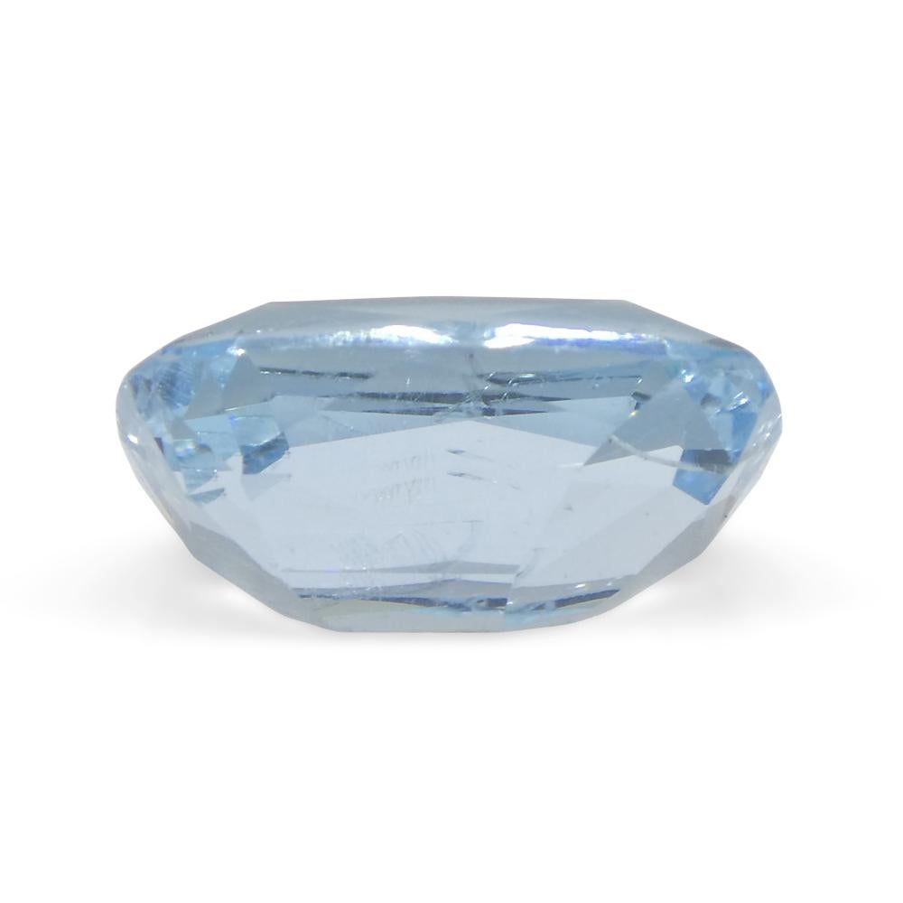 4.88ct Cushion Blue Aquamarine from Brazil For Sale 8