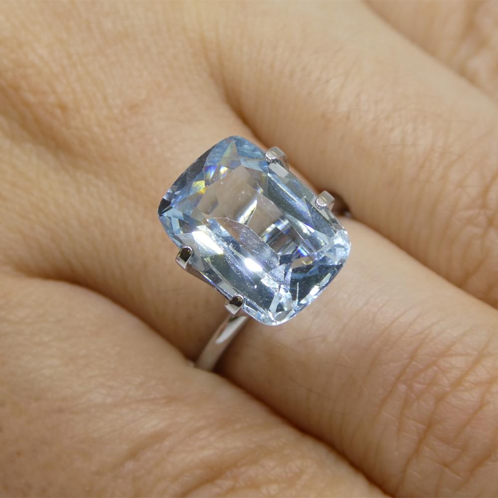
Description:

Gem Type: Aquamarine
Number of Stones: 1
Weight: 4.88 cts
Measurements: 12.89 x 9.40 x 6.15 mm
Shape: Cushion
Cutting Style:
Cutting Style Crown: Brilliant Cut
Cutting Style Pavilion: Modified Step Cut
Transparency: