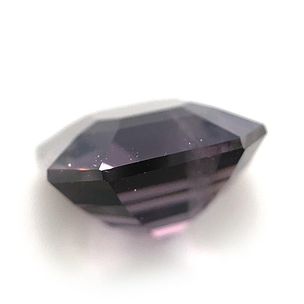 4.88ct Octagonal/Emerald Cut Grey Purple Spinel GIA Certified Unheated For Sale 5
