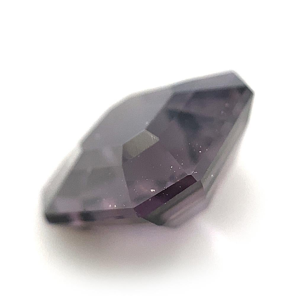 4.88ct Octagonal/Emerald Cut Grey Purple Spinel GIA Certified Unheated For Sale 6