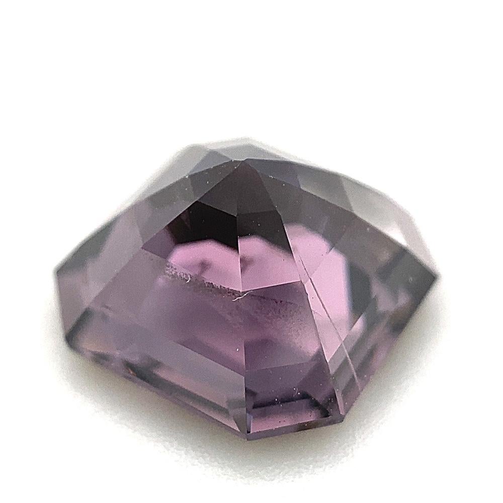 4.88ct Octagonal/Emerald Cut Grey Purple Spinel GIA Certified Unheated For Sale 11