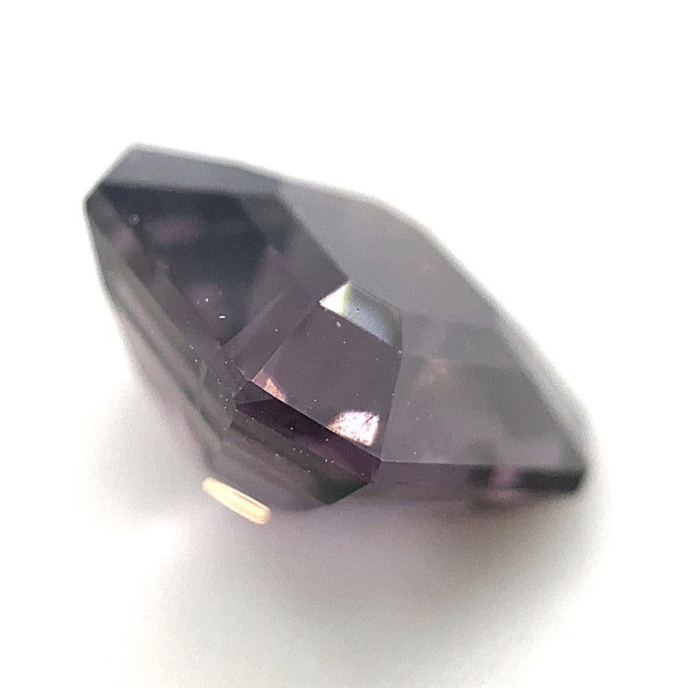 4.88ct Octagonal/Emerald Cut Grey Purple Spinel GIA Certified Unheated For Sale 2