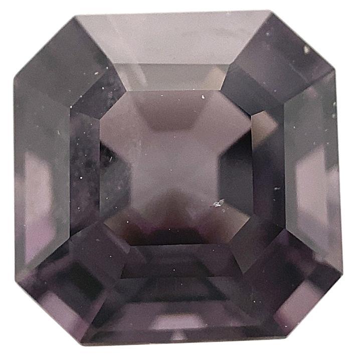 4.88ct Octagonal/Emerald Cut Grey Purple Spinel GIA Certified Unheated For Sale