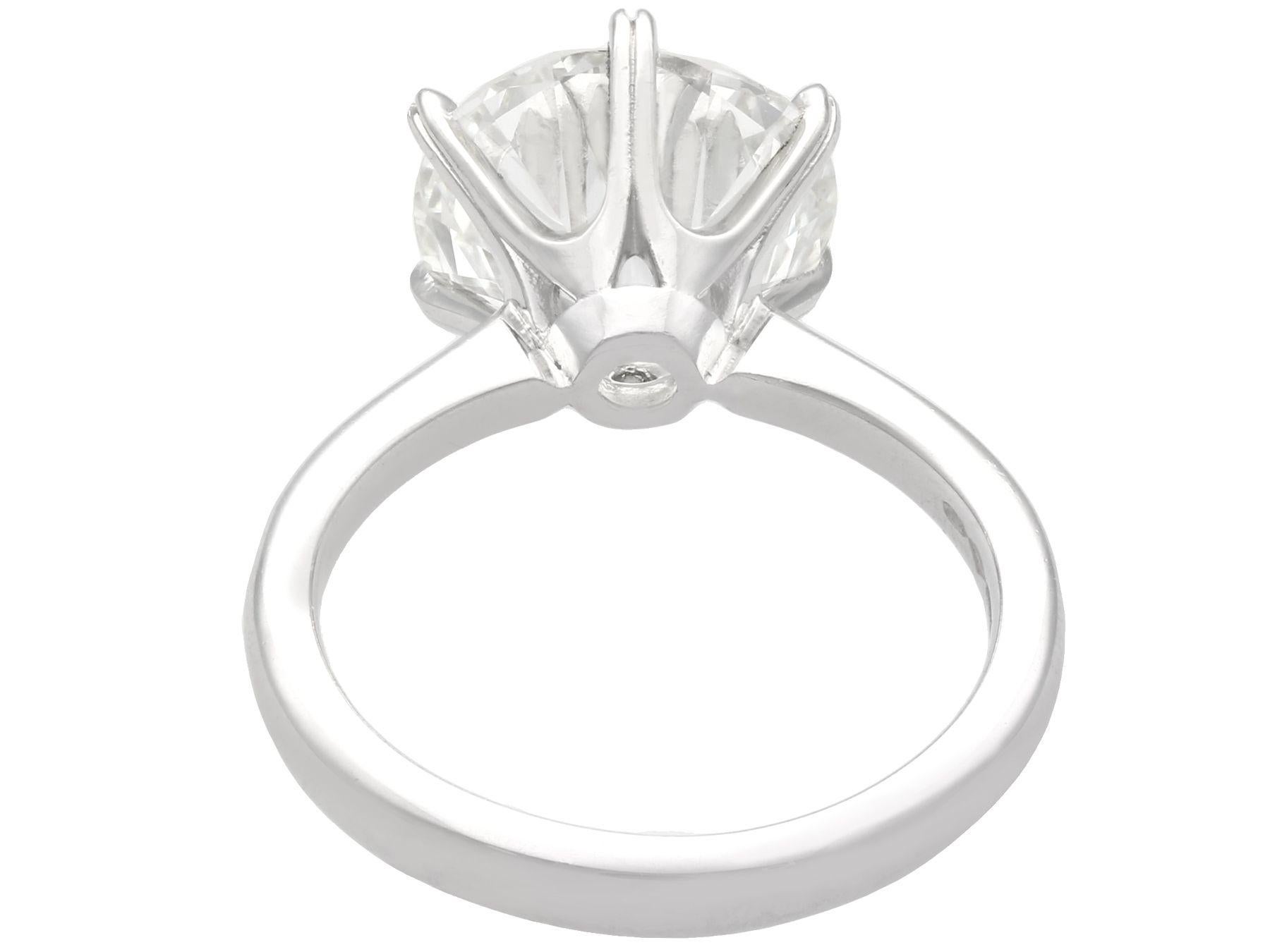 4 carat solitaire diamond ring