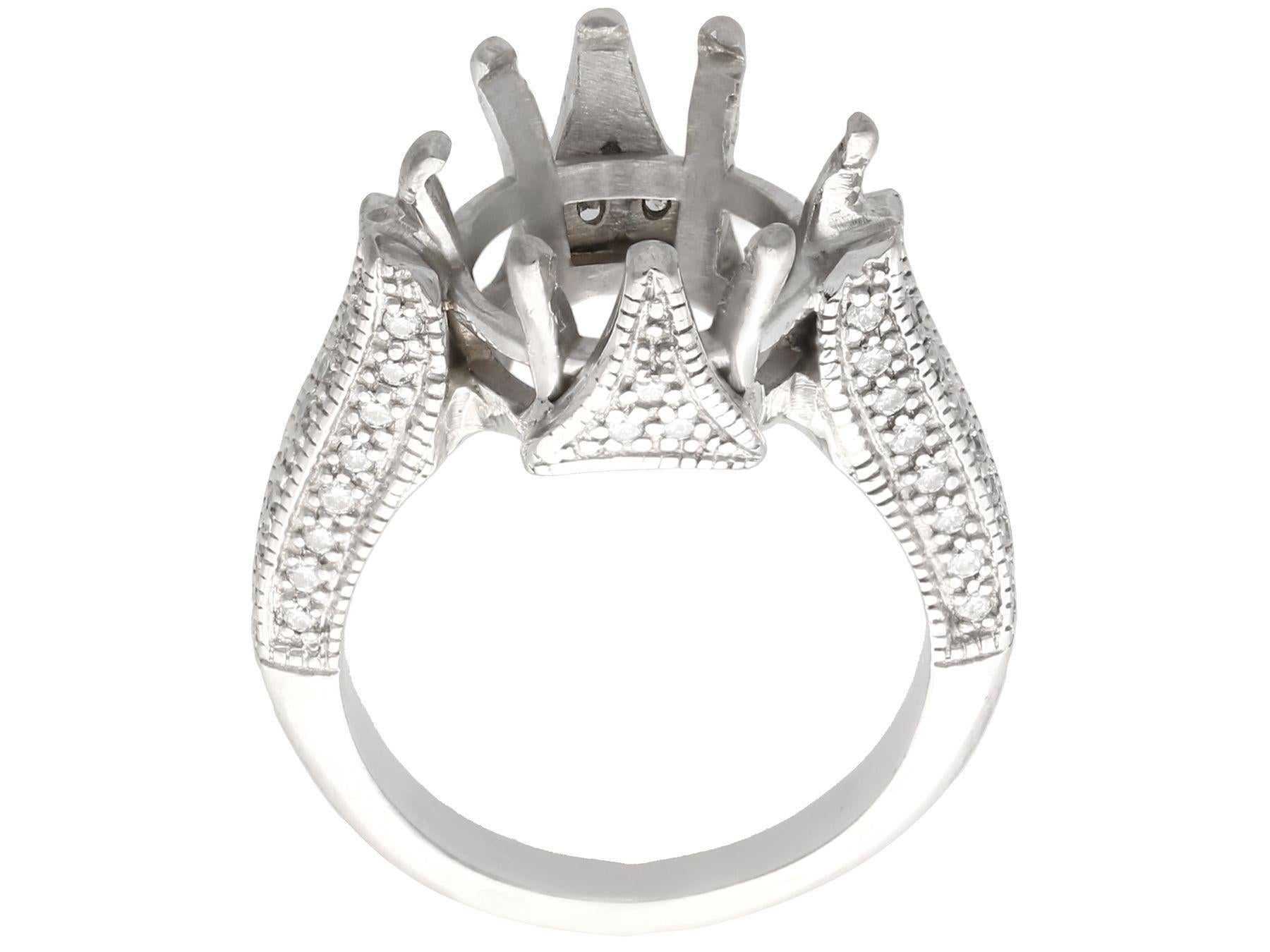 Round Cut 4.89 Carat Diamond Solitaire Engagement Ring in Platinum For Sale