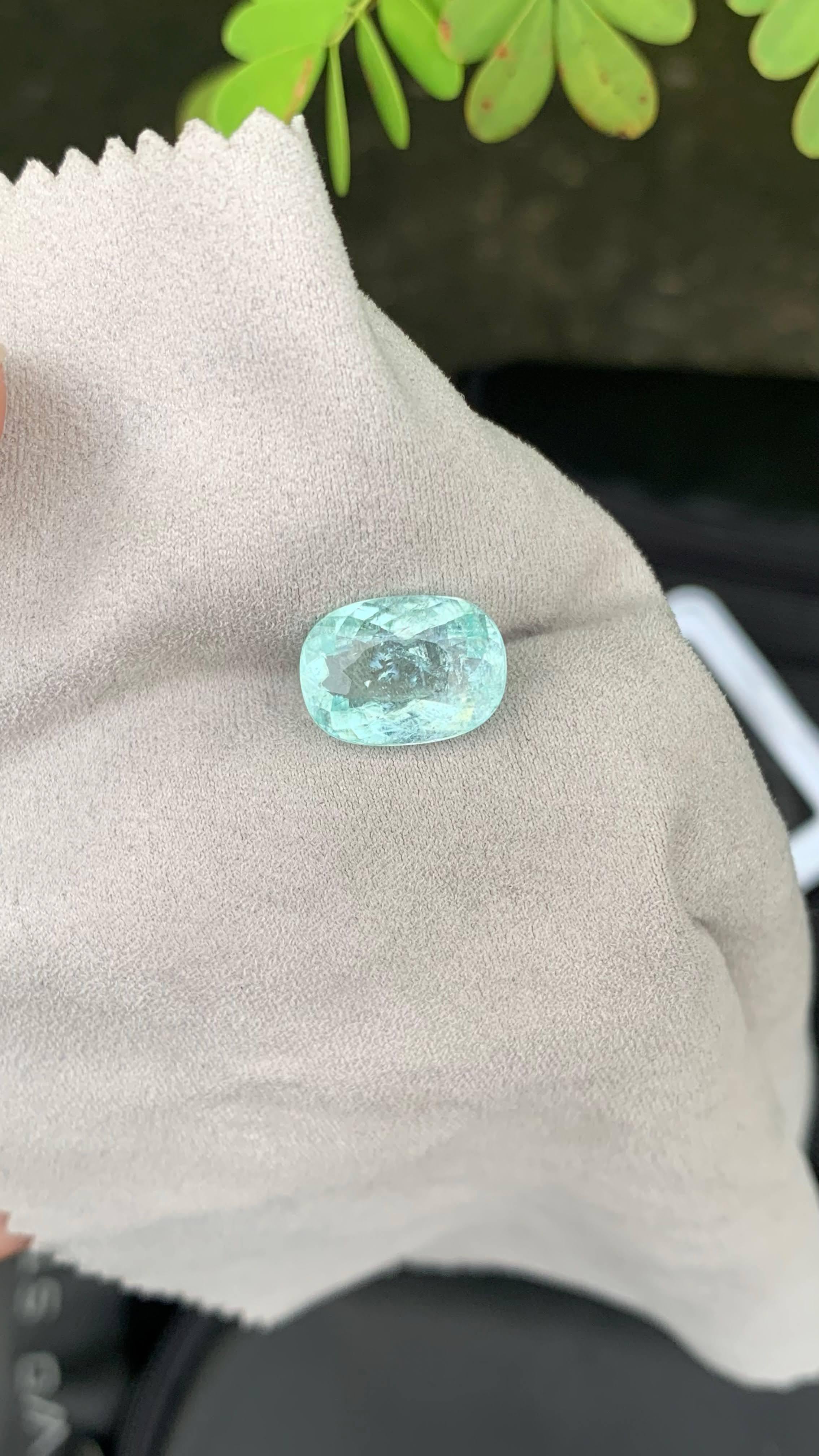 da uomo o donna 4,89 carati di tormalina Paraiba blu verde sciolta naturale con taglio ovale dal Mozambico in vendita