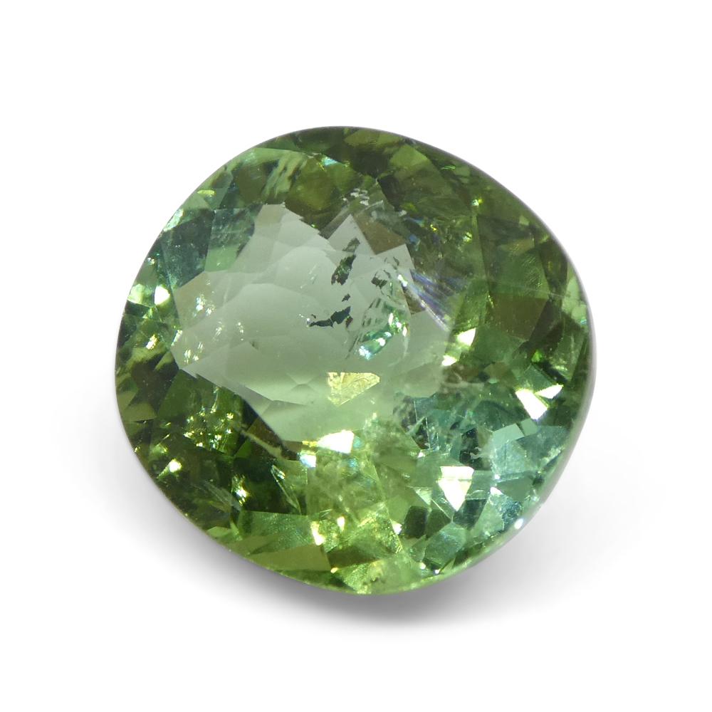 4.89ct Cushion Green Tourmaline from Brazil For Sale 6